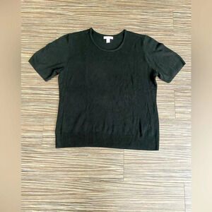 The TOG Shop Short Sleeve Sweater Blouse 100% Acrylic size XL